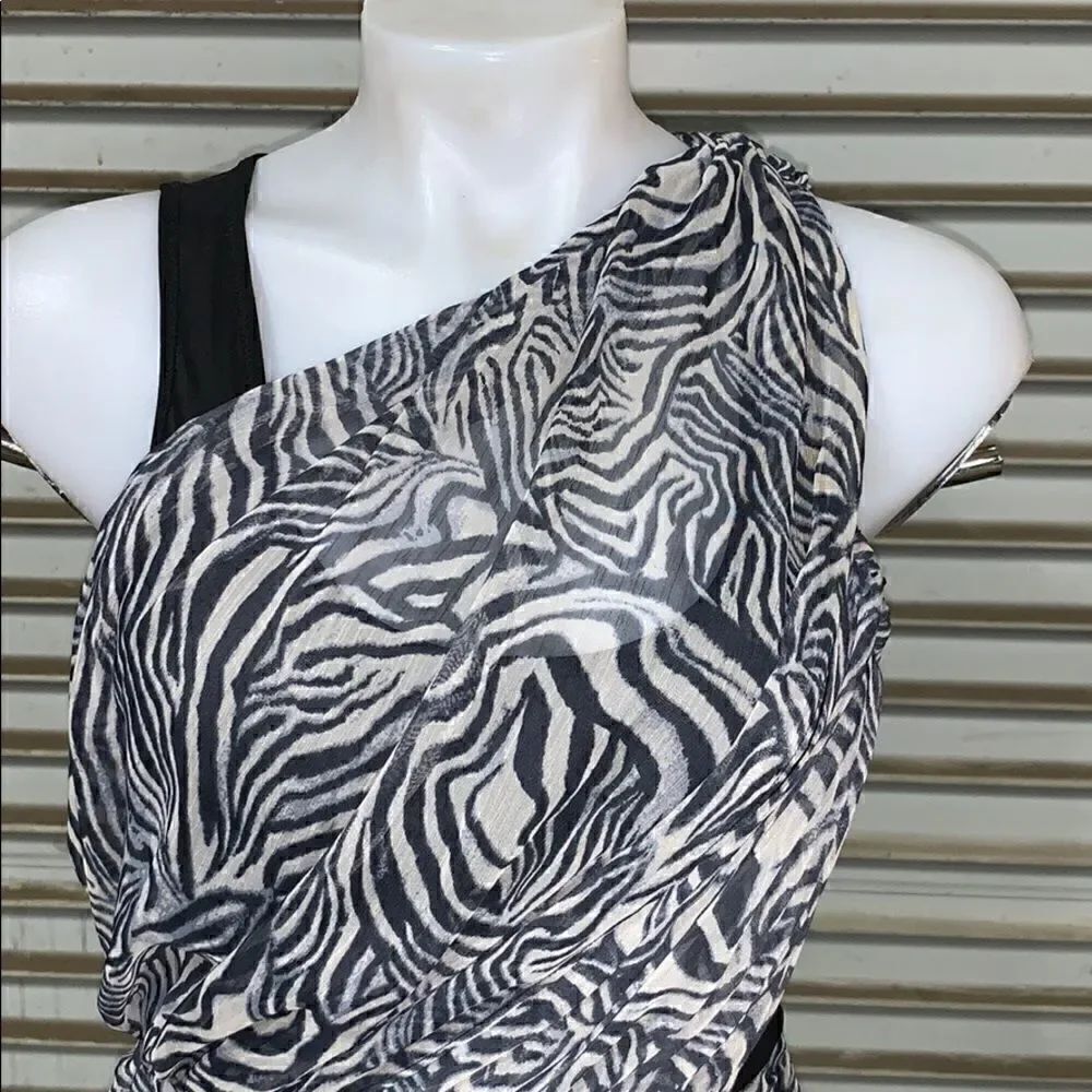 Ark & Co. zip up the side dress or top black lined - Picture 4 of 8